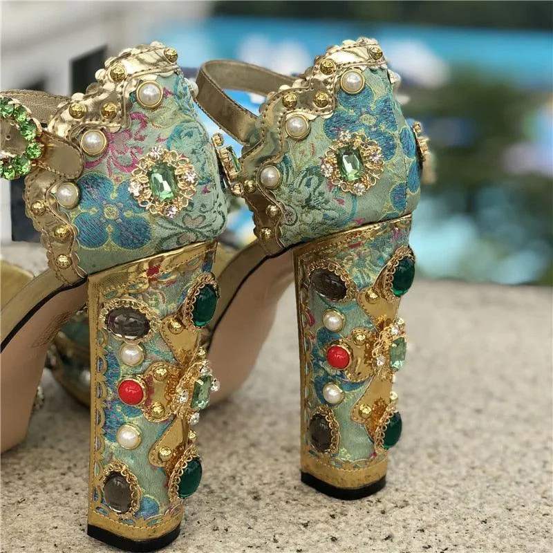 Platform Bling Sandals-Sistine Vibes