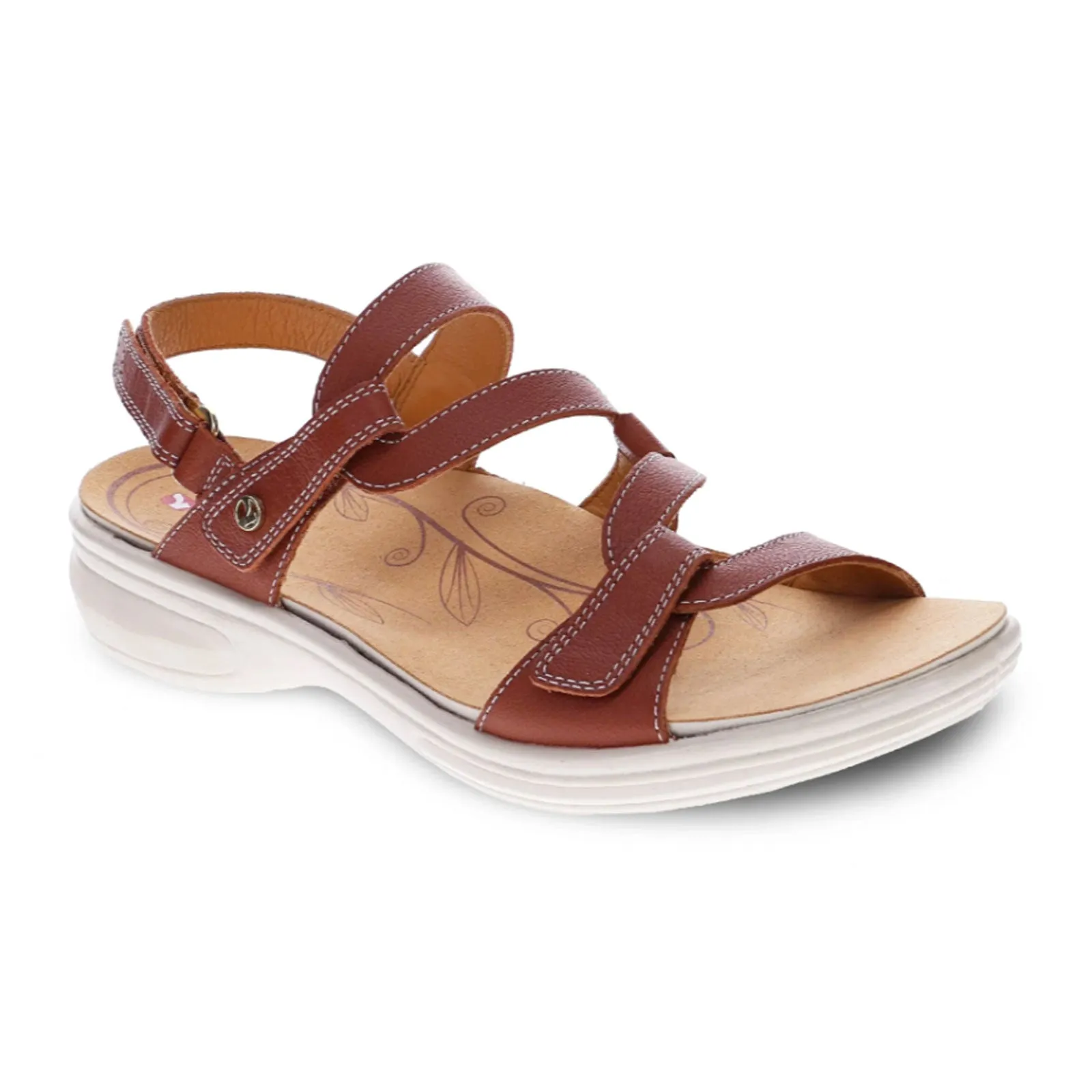 Revere Emerald Backstrap Sandal (Women) - Cognac