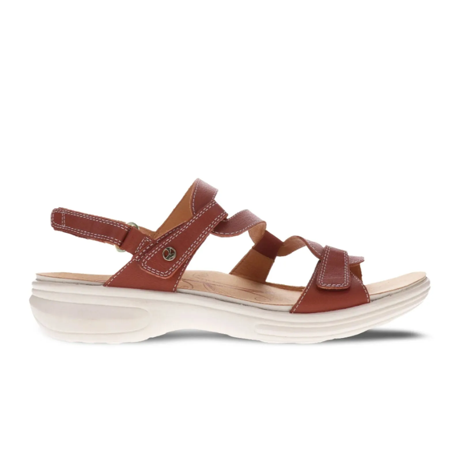 Revere Emerald Backstrap Sandal (Women) - Cognac