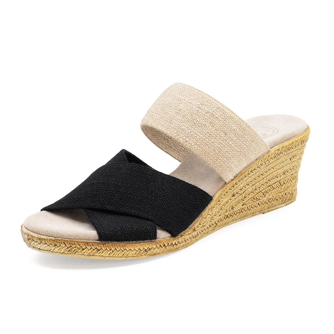 Rita - Two Tone Wedge Sandals