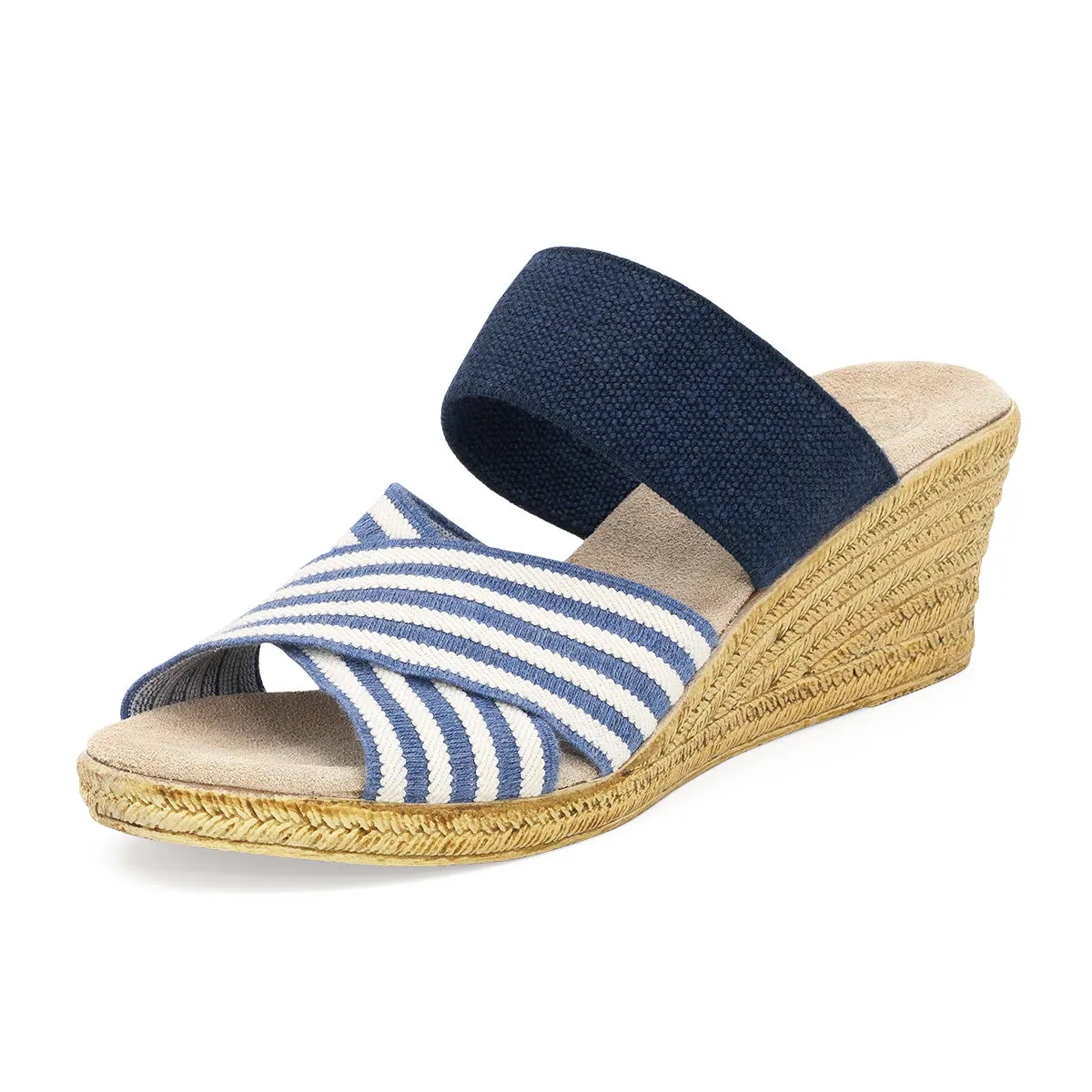 Rita - Two Tone Wedge Sandals