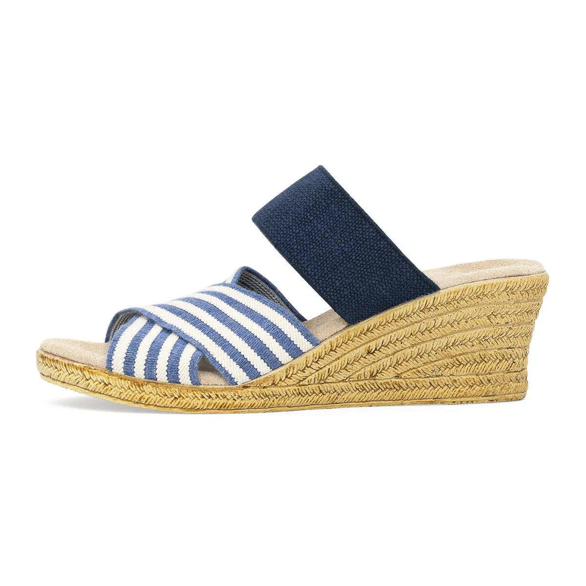 Rita - Two Tone Wedge Sandals