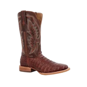 Rocky Boot Unisex Durango Collection Caiman Belly Western Cognac And Cigar Boots