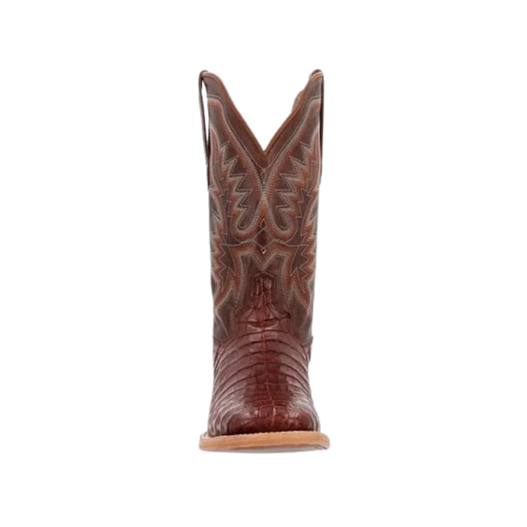 Rocky Boot Unisex Durango Collection Caiman Belly Western Cognac And Cigar Boots