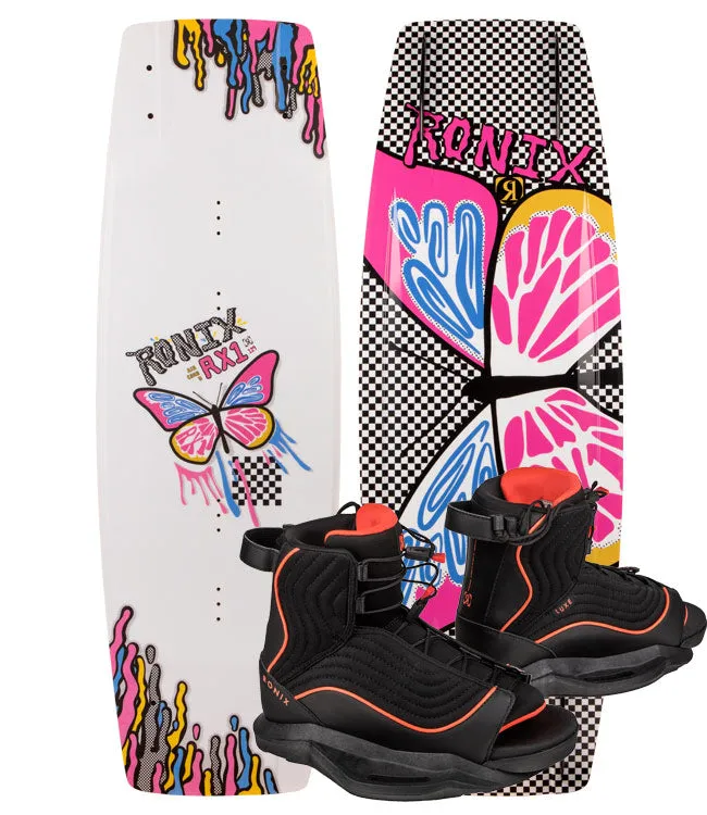 Ronix RX1 Girls Wakeboard Package with Luxe Boots (2025)