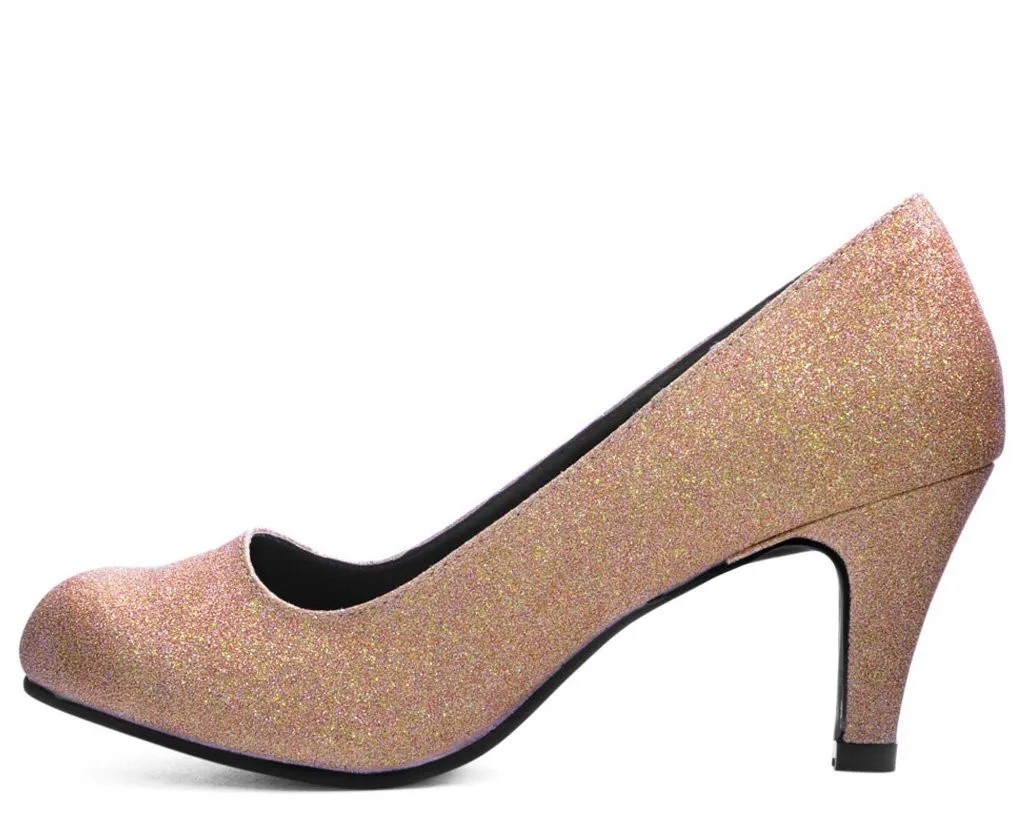 Rose Glitter Heel