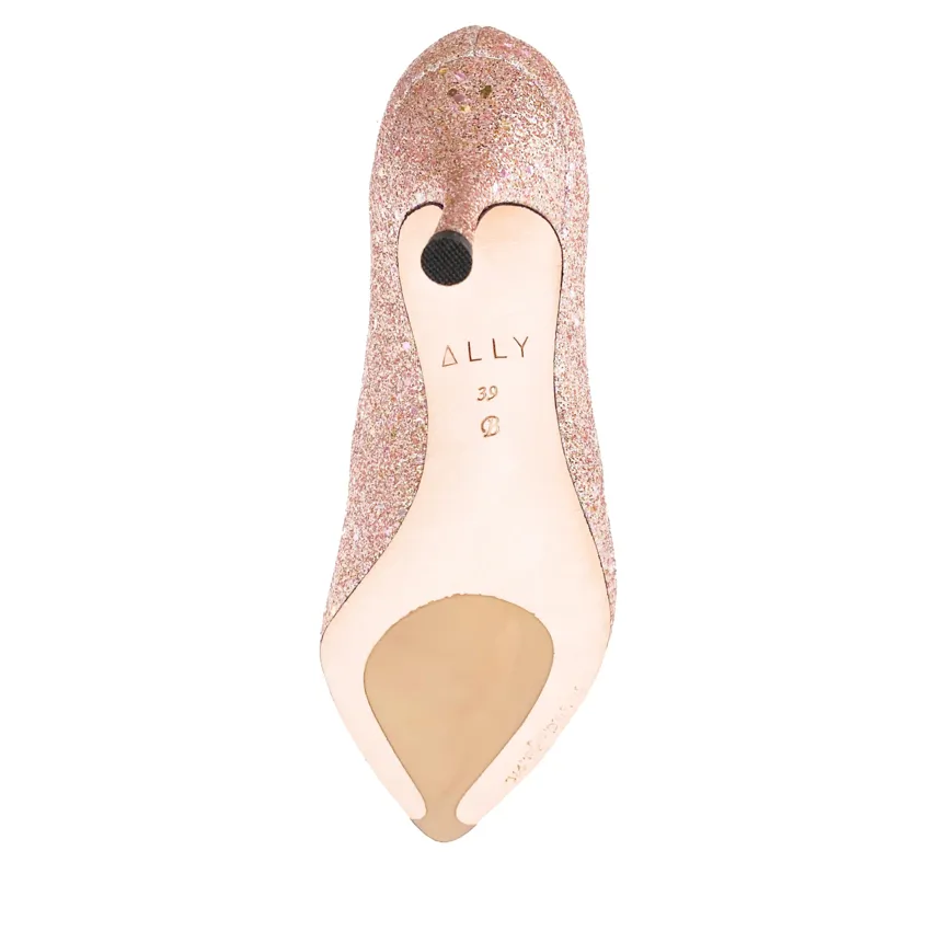 Rose Gold Blush Kitten Heel