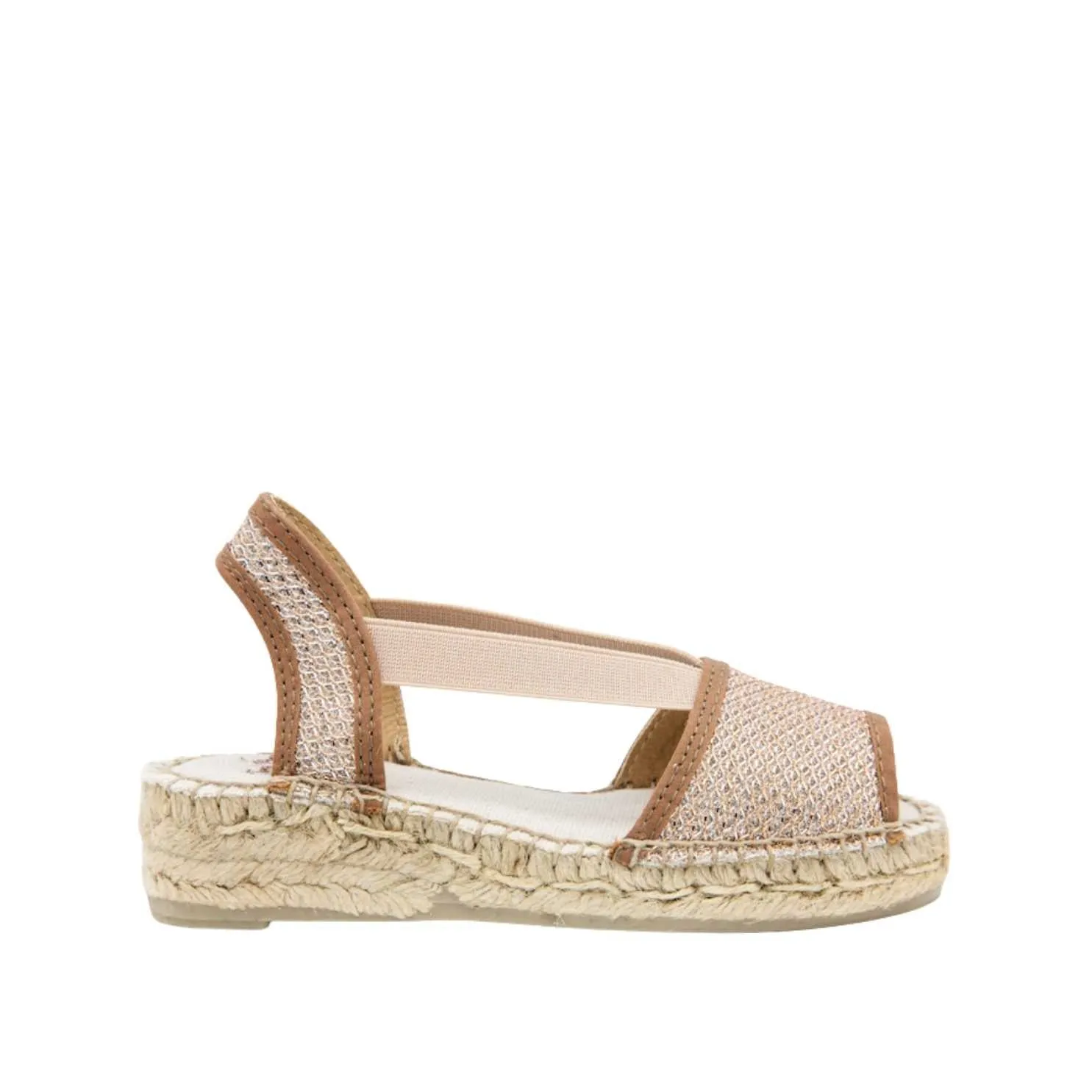 Shimmery Wedge Espadrille for Kids - Eli-S