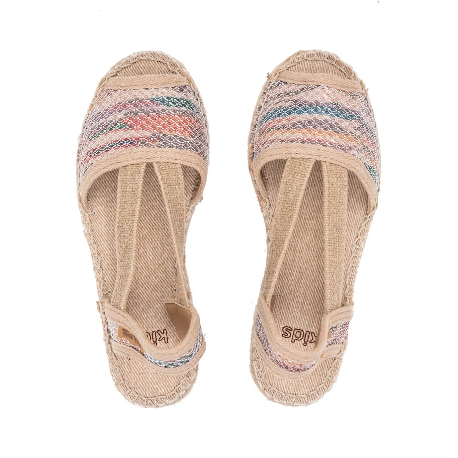 Shimmery Wedge Espadrille for Kids - Eli-S