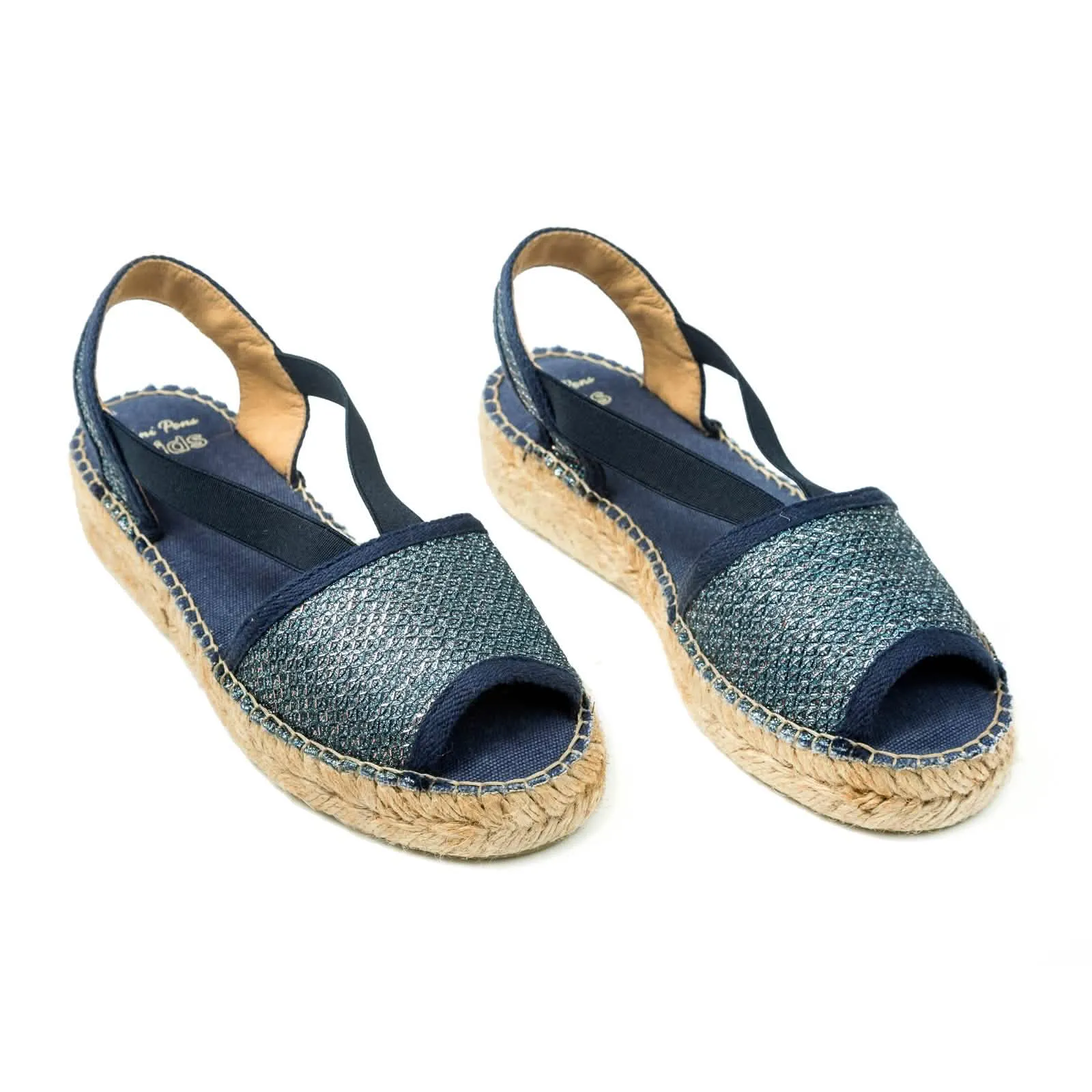 Shimmery Wedge Espadrille for Kids - Eli-S