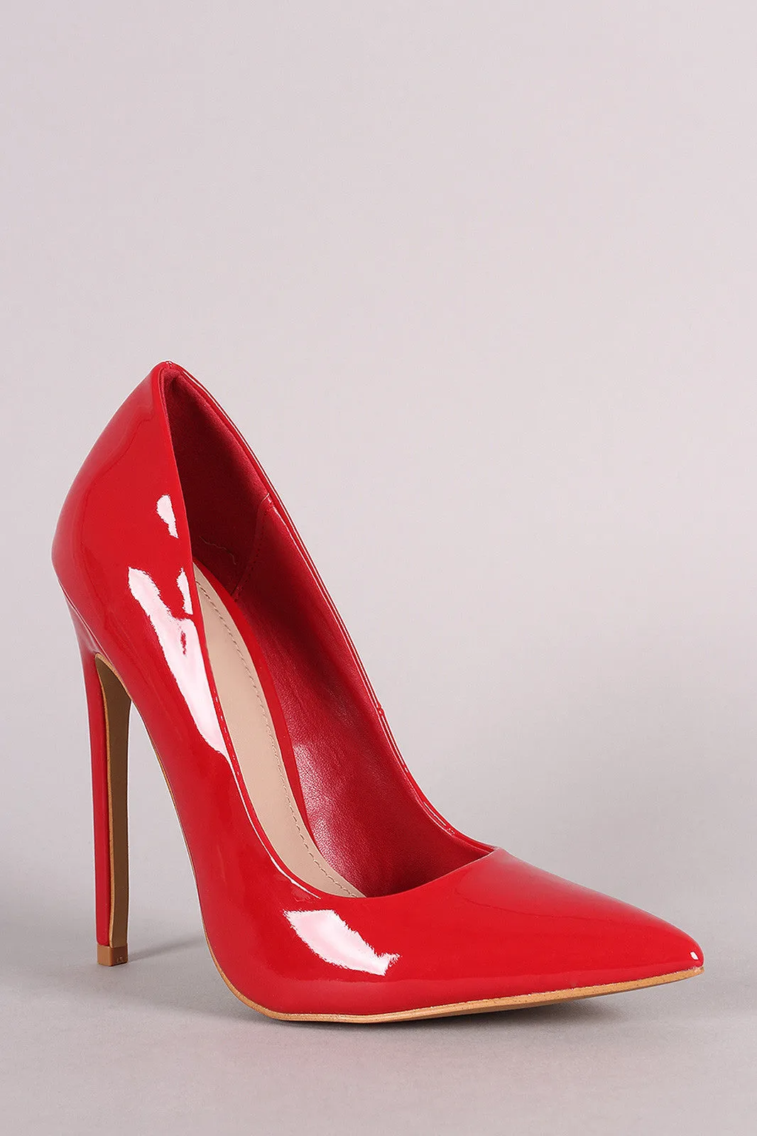 Shoe Republic LA Glossy Pointy Toe Stiletto Pump