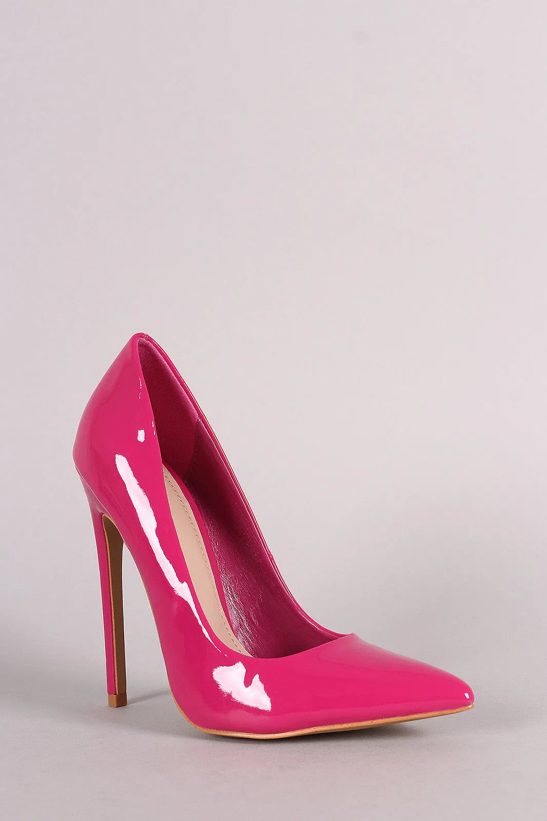 Shoe Republic LA Glossy Pointy Toe Stiletto Pump