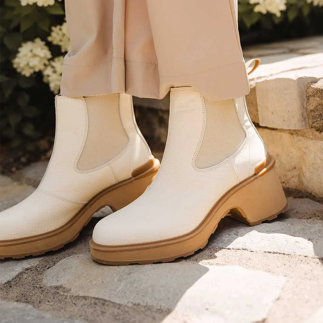 Sorel Hi-Line Heel Chelsea Boot, Bleached Ceramic