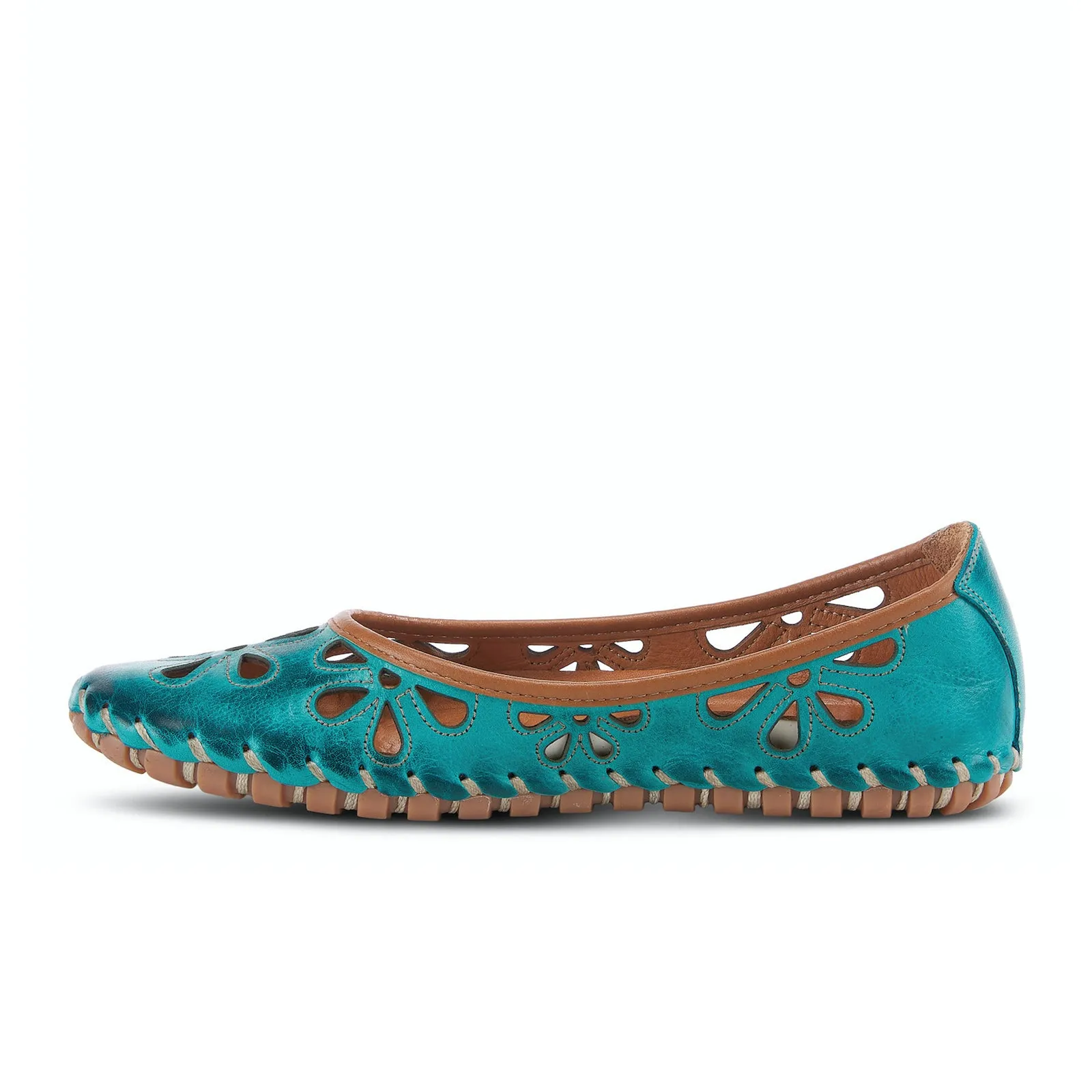 Spring Step Rayely Ballet Flat (Women) - Turquoise