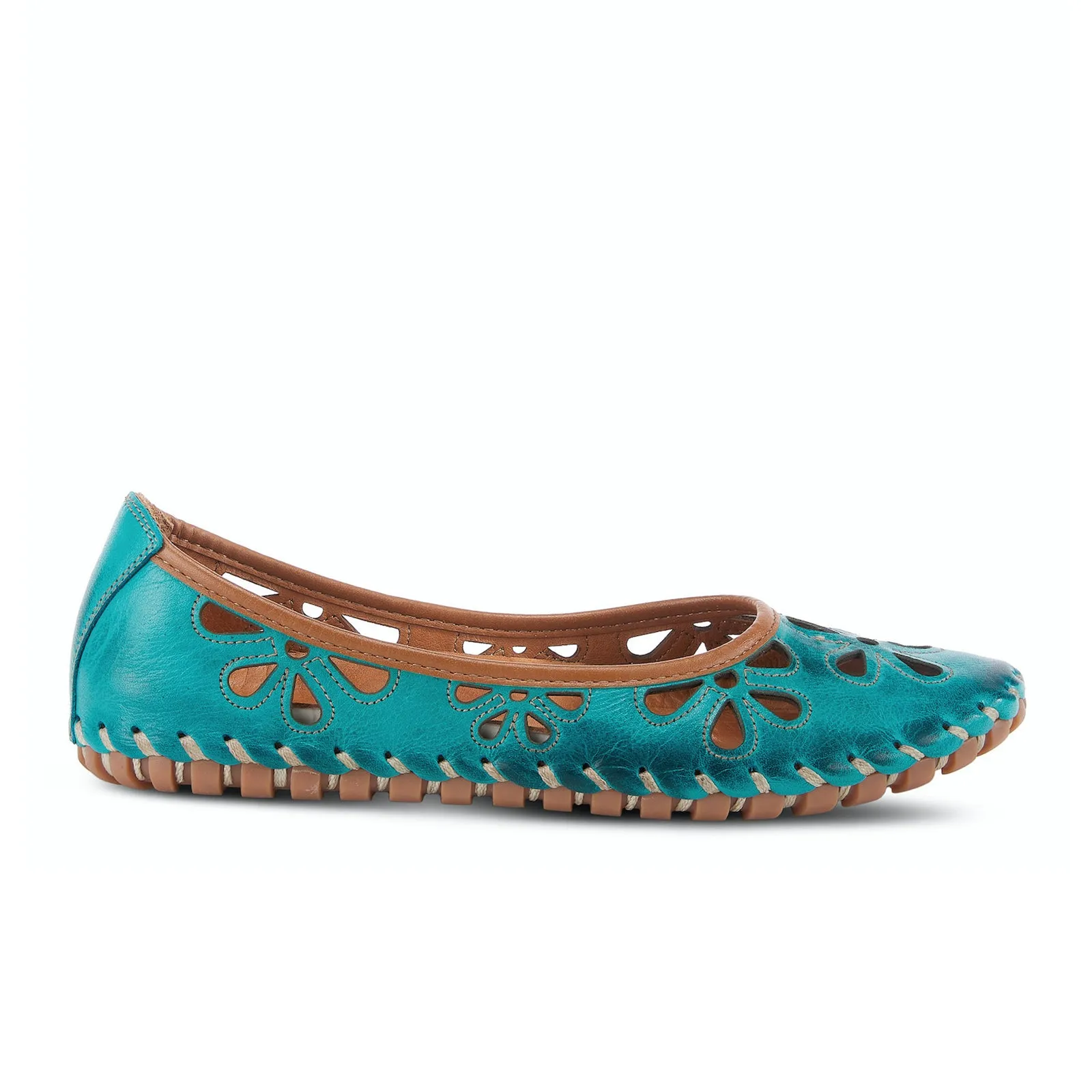 Spring Step Rayely Ballet Flat (Women) - Turquoise