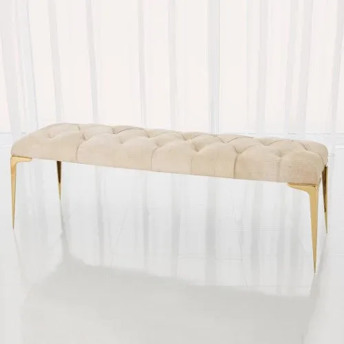 Stiletto Bench-White Hair-on-Hide