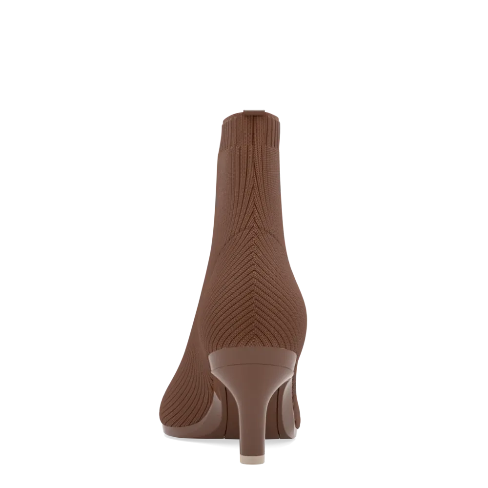 The Bootie Walnut Knit   Stiletto Heel Kit 3 Walnut