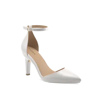 The D'Orsay - White Satin   Stiletto Heel Kit 4 White