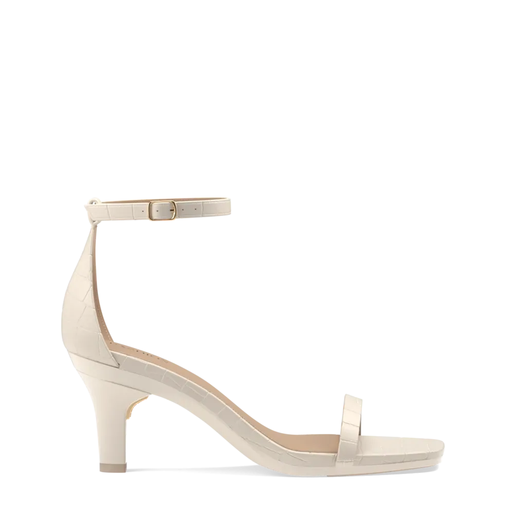 The Gigi - Ivory Crocodile 3 Stiletto