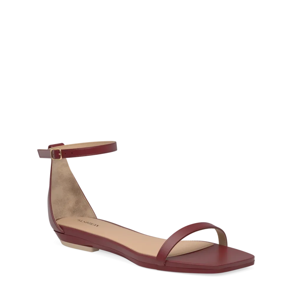 The Gigi - Merlot Leather 4 Stiletto