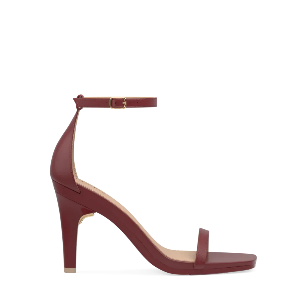 The Gigi - Merlot Leather 4 Stiletto