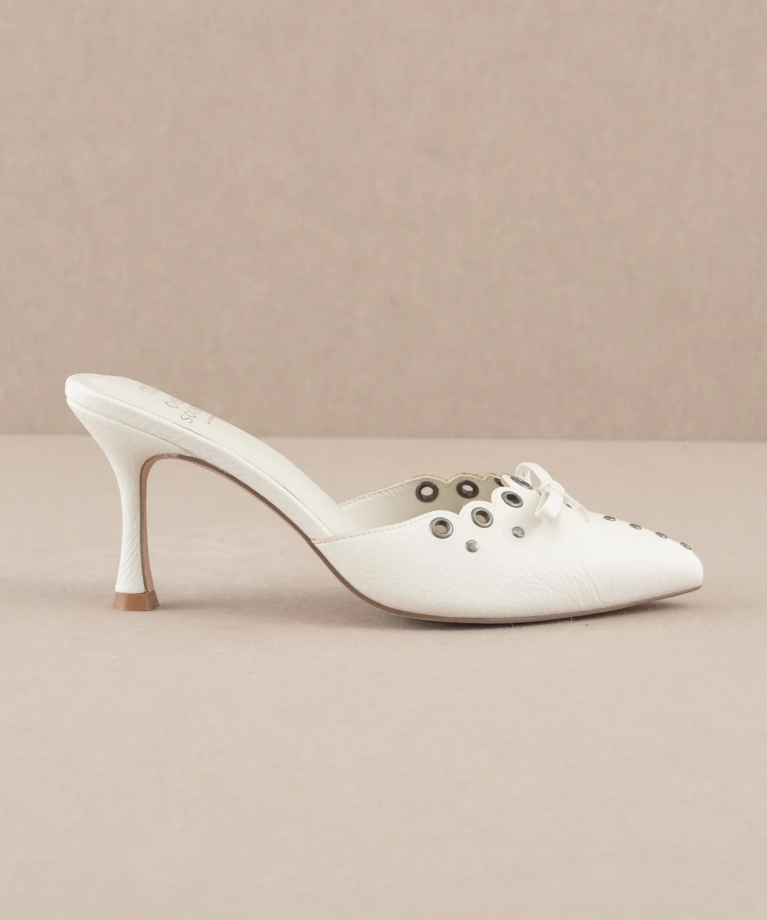 The Meridian | White Kitten Heel