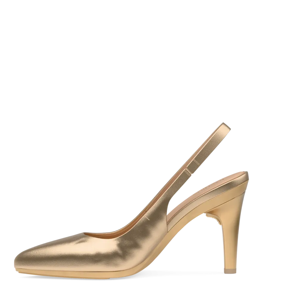 The Slingback - Matte Gold 4 Stiletto