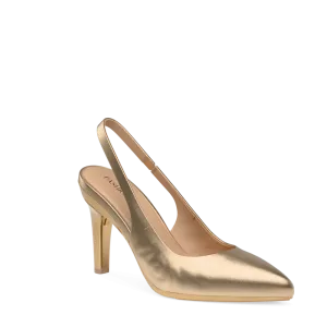 The Slingback - Matte Gold 4 Stiletto