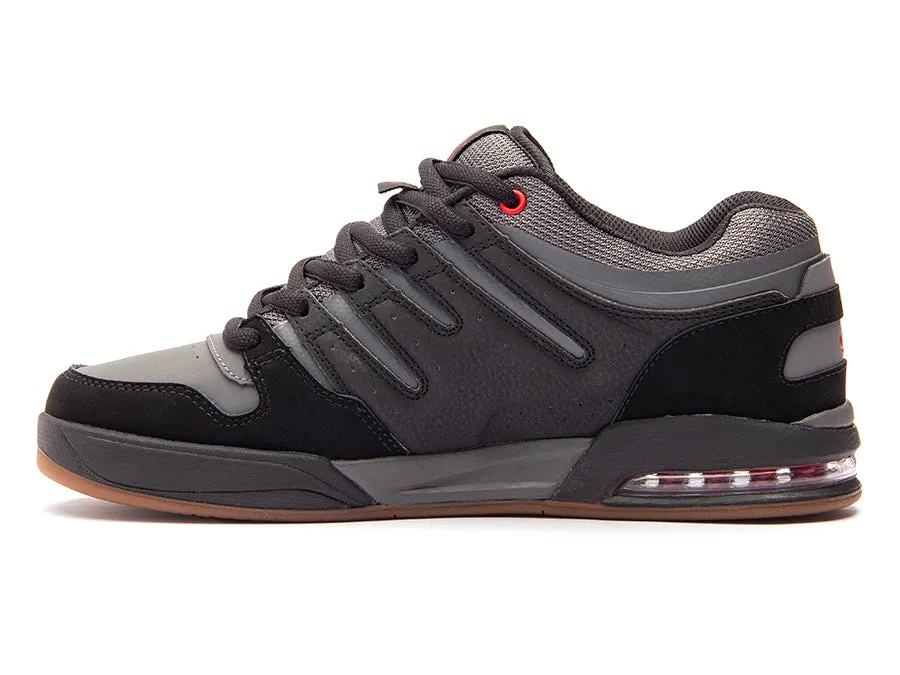 Tycho - Black Charcoal Red Nubuck