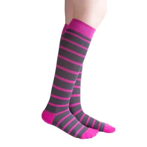 VenaCouture Women's Bold Candy Striped 15-20 mmHg Compression Sock