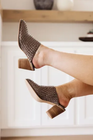 Walk With Me Woven Mules - Corkys