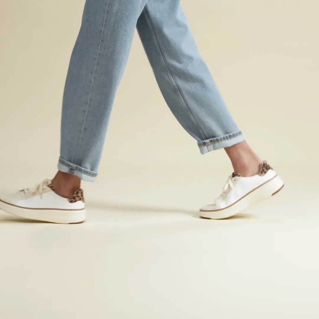 WOMEN'S COLE HAAN GRANDPRØ TOPSPIN SNEAKER | IVORY / TORTOISE PATENT