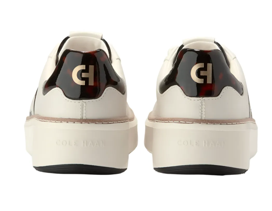 WOMEN'S COLE HAAN GRANDPRØ TOPSPIN SNEAKER | IVORY / TORTOISE PATENT