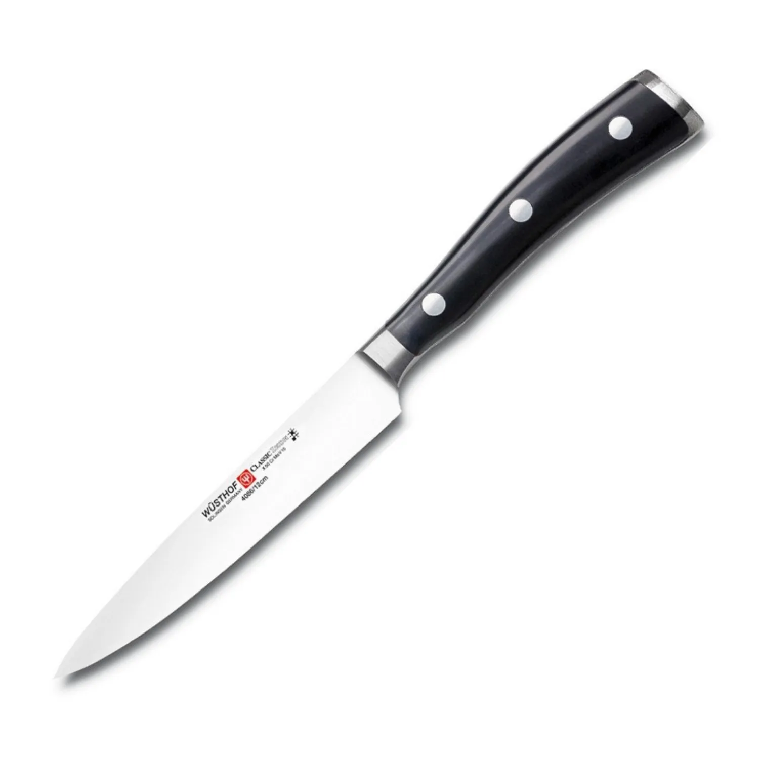 Wusthof Classic Ikon 4.5" Utility Knife - Black