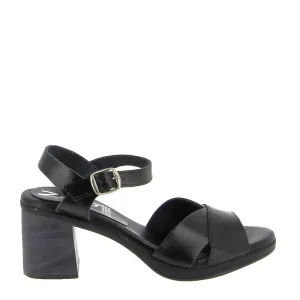 Zeta Beth Black Heeled Sandal